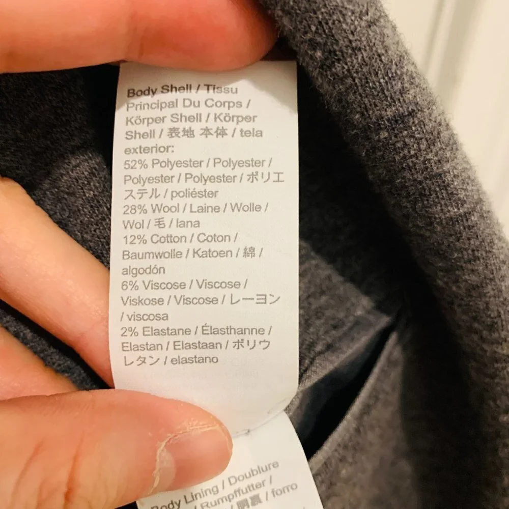 J. Crew Slim-fit knit suit jacket in wool-cotton blend Size Large